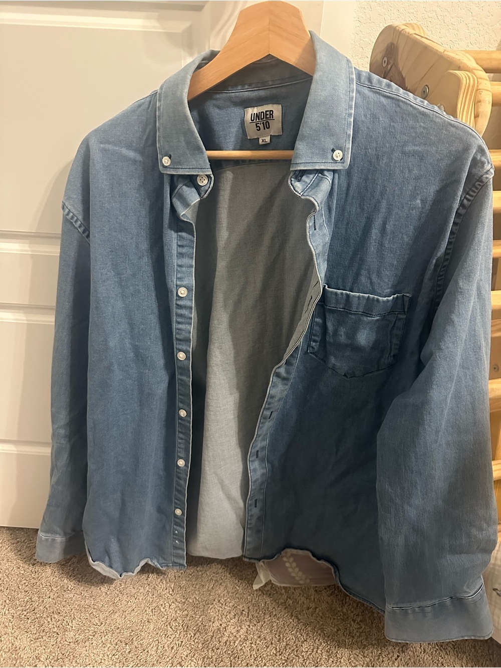 Under 510 Men's Light Blue Denim Shirt
